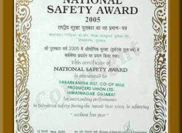 National Safty Award